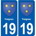 19 Seilhac blason ville autocollant plaque sticker