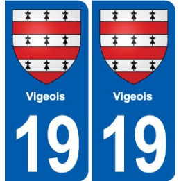 19 Seilhac blason ville autocollant plaque sticker