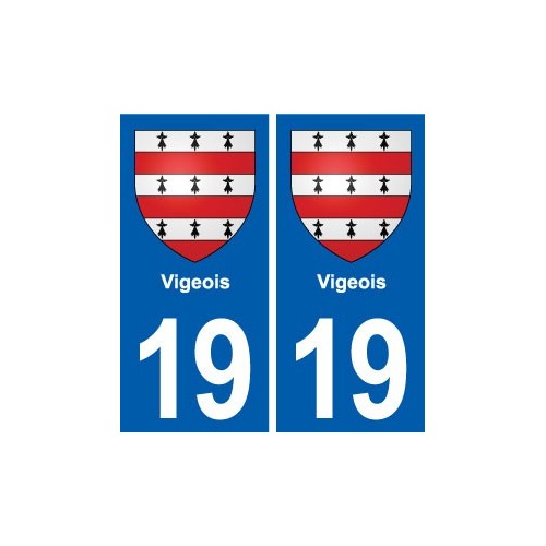 19 Seilhac blason ville autocollant plaque sticker