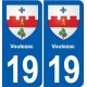 19 Seilhac blason ville autocollant plaque sticker