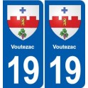 19 Seilhac blason ville autocollant plaque sticker