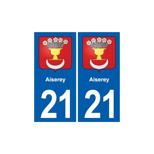 21 Genlis blason autocollant plaque stickers ville