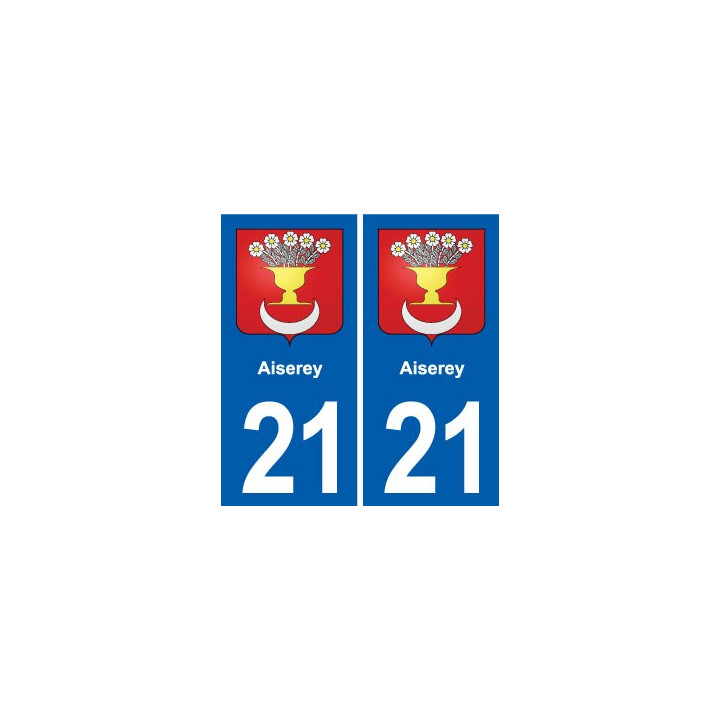 21 Genlis blason autocollant plaque stickers ville