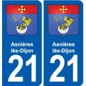 21 Selongey blason autocollant plaque stickers ville