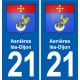 21 Selongey blason autocollant plaque stickers ville