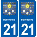 21 Seurre blason autocollant plaque stickers ville