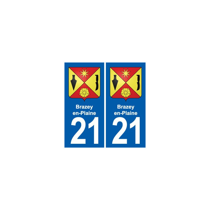 21 Genlis blason autocollant plaque stickers ville