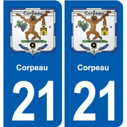 21 Genlis blason autocollant plaque stickers ville