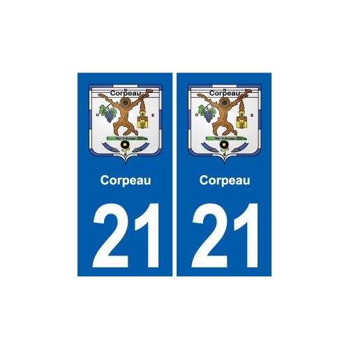 21 Genlis blason autocollant plaque stickers ville