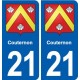 21 Selongey blason autocollant plaque stickers ville