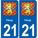 21 Selongey blason autocollant plaque stickers ville