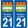 21 Selongey blason autocollant plaque stickers ville