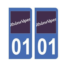 01 Ain autocollant plaque