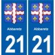 21 Selongey blason autocollant plaque stickers ville