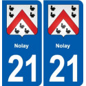 21 Selongey blason autocollant plaque stickers ville