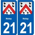 21 Selongey blason autocollant plaque stickers ville