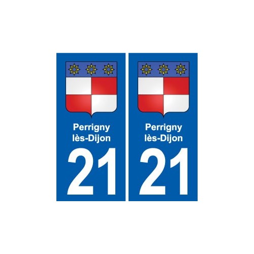 21 Genlis blason autocollant plaque stickers ville