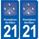 21 Seurre blason autocollant plaque stickers ville
