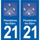21 Seurre blason autocollant plaque stickers ville