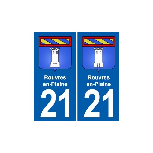 21 Genlis blason autocollant plaque stickers ville