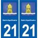 21 Selongey blason autocollant plaque stickers ville