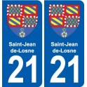 21 Selongey blason autocollant plaque stickers ville