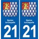 21 Saulon-la-Chapelle wappen aufkleber typenschild aufkleber stadt