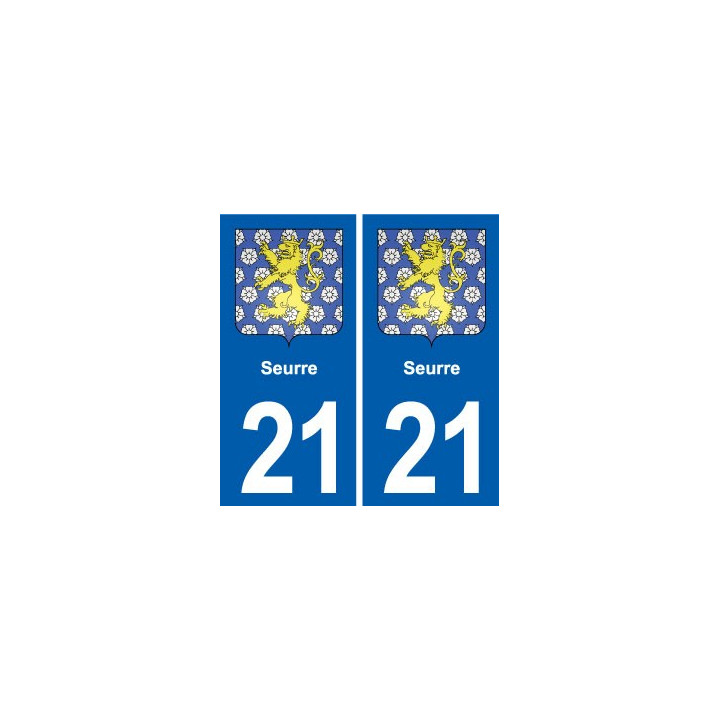 21 Seurre blason autocollant plaque stickers ville