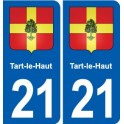 21 Seurre blason autocollant plaque stickers ville