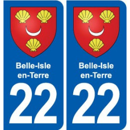 22 Plancoët blason ville autocollant plaque sticker