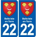 22 Plancoët blason ville autocollant plaque sticker