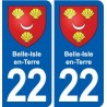 22 Plancoët blason ville autocollant plaque sticker