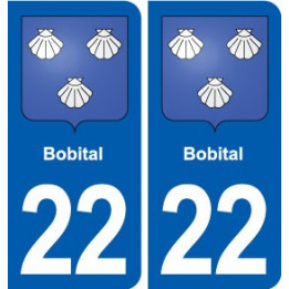 22 Plancoët blason ville autocollant plaque sticker