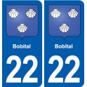 22 Plancoët blason ville autocollant plaque sticker