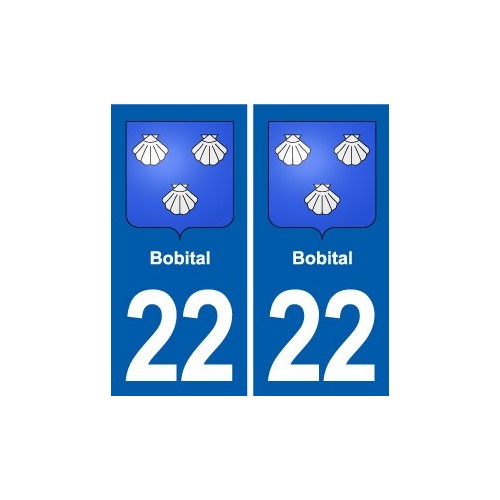22 Plancoët blason ville autocollant plaque sticker