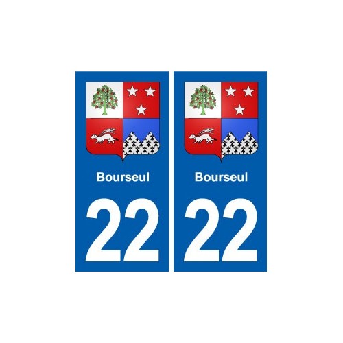 22 Plancoët blason ville autocollant plaque sticker