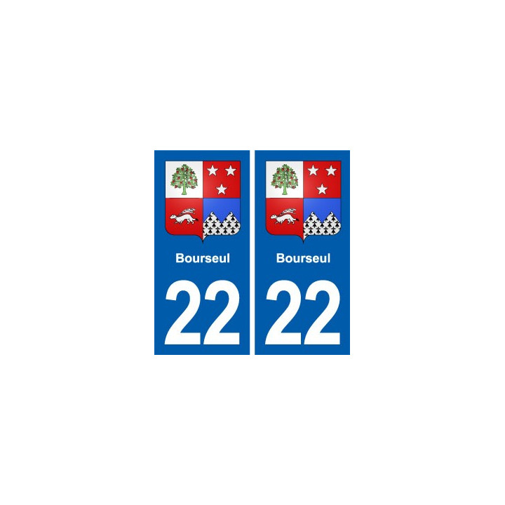 22 Plancoët blason ville autocollant plaque sticker