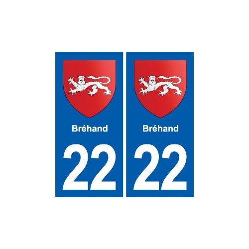22 Plancoët blason ville autocollant plaque sticker