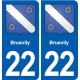 22 Plancoët blason ville autocollant plaque sticker