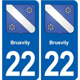 22 Plancoët blason ville autocollant plaque sticker