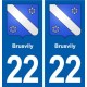 22 Plancoët blason ville autocollant plaque sticker
