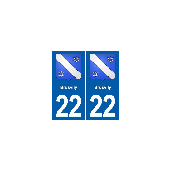 22 Plancoët blason ville autocollant plaque sticker