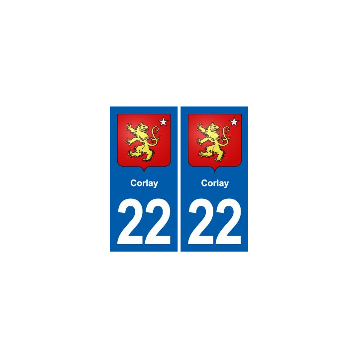 22 Plancoët blason ville autocollant plaque sticker
