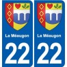 22 Plancoët blason ville autocollant plaque sticker