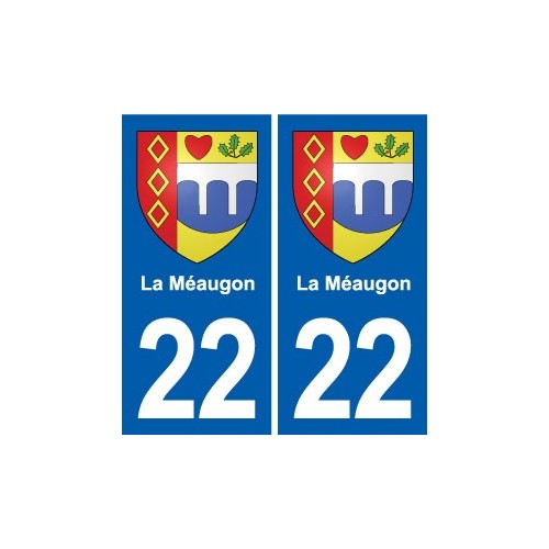 22 Plancoët blason ville autocollant plaque sticker