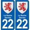 22 Plancoët blason ville autocollant plaque sticker