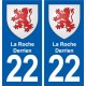 22 Plancoët blason ville autocollant plaque sticker