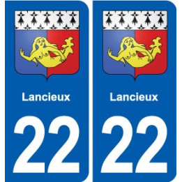 22 Plancoët blason ville autocollant plaque sticker