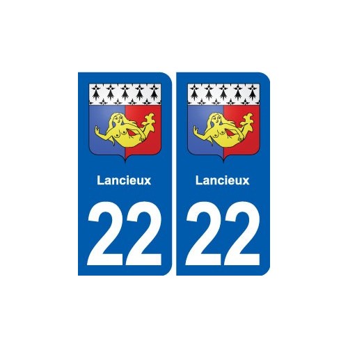 22 Plancoët blason ville autocollant plaque sticker