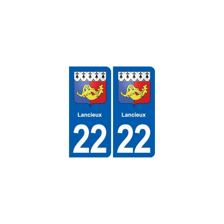 22 Plancoët blason ville autocollant plaque sticker